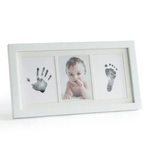 Clean touch ink pad immagine del kit di cornici per foto con stampa del piede della mano del bambino clean touch ink regali di natale