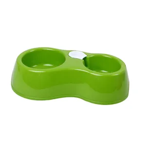 Pet Ciotola di Cibo Ciotola Mangiare Cane Pet Feeder Alimentazione Lento Rallentare di Conservazione Degli Alimenti di Plastica 27*15.5 CENTIMETRI di Cartone Coperta rosa Blu Verde