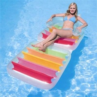 Transat gonflable flottant pour piscine avec porte-gobelets