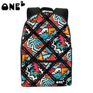 2016ONE2 Diseño Vendedores calientes Olympic series voleibol deportes tela colorida mochila niños niñas adolescentes - Product Image 5