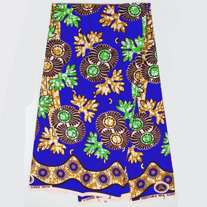 Wax authentique 100% polyester, <span class=keywords><strong>tissu</strong></span> africain avec imprimés, vente <span class=keywords><strong>en</strong></span> <span class=keywords><strong>gros</strong></span> - Product Image 3