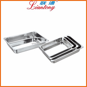 Sartenes de China proveedor al por mayor de la forma cuadrada de acero inoxidable que sirve - Product Image 1