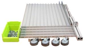 Bacs de rangement en plastique double face, rails métalliques suspendus pour un rangement et un prélèvement faciles - Product Image 4
