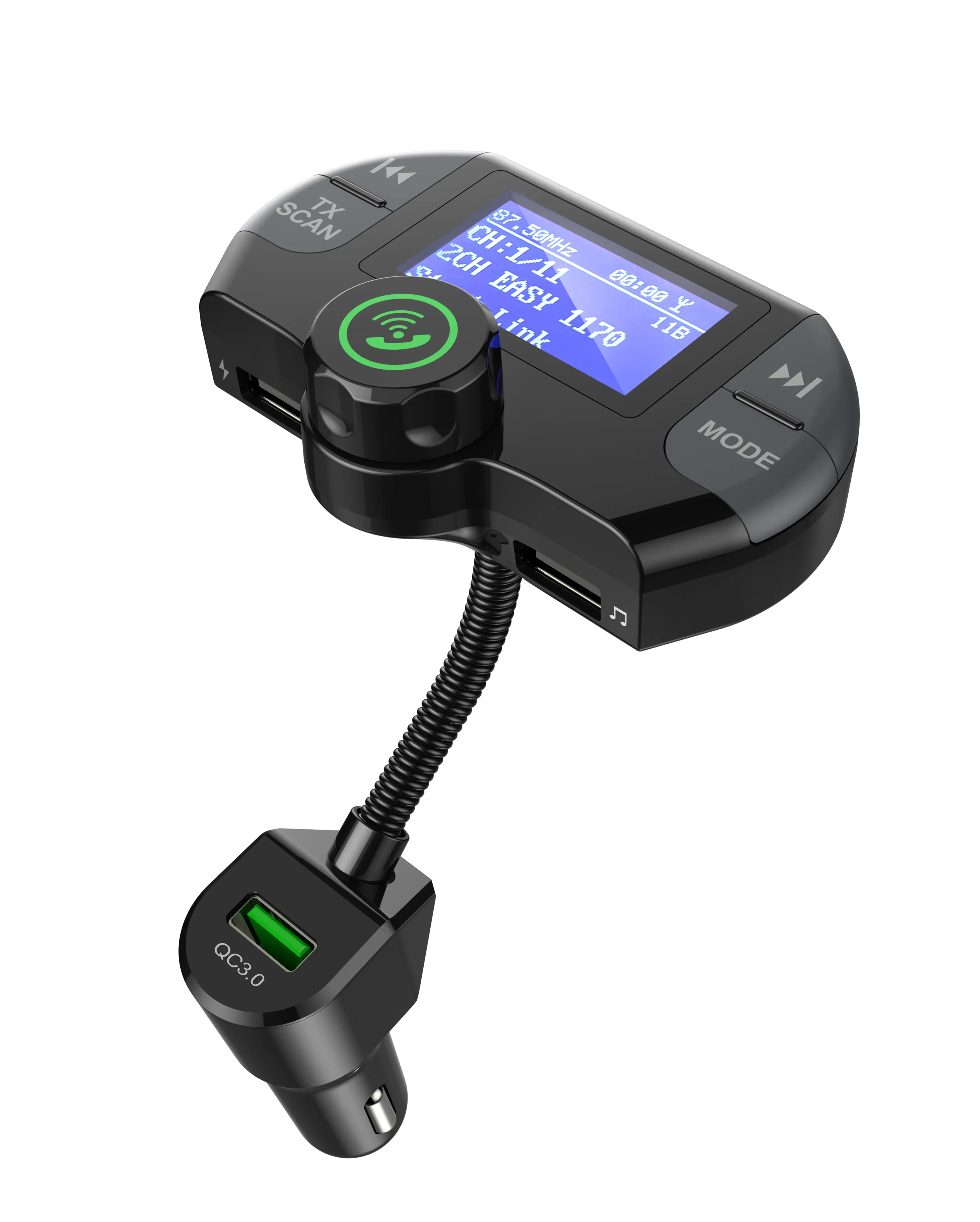 G21 In Car DAB DAB+ Digital Radio Adapter with Bluetooth FM transmitter QC 3.0 Car Charger