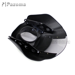 PAZOMA Super Plastique ABS Carénage De Phare de Moto avec Pare-Brise pour Harley Davidson Fer 883 XL883N FXR <span class=keywords><strong>Dyna</strong></span> - Product Image 4