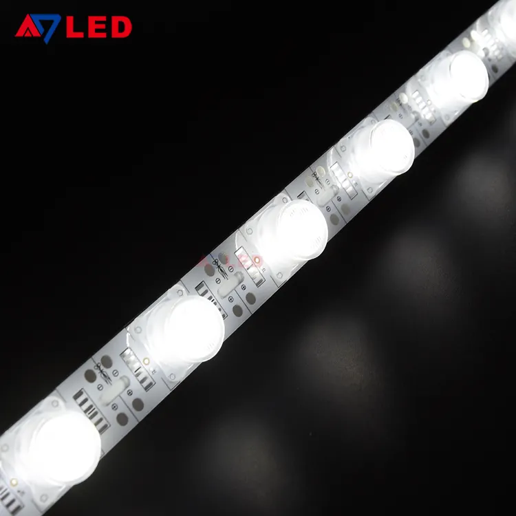 28.8w haute puissance led linéaire lumière de bande 12v smd 3030 barre led avec lentille