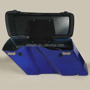 TCMT Per Harley Bisaccia XF111508-L Duro Blu borse da Sella Tronco W/ Lid Fermo Misura Chiave Per Harley Touring DYNA 94-13 - Product Image 6