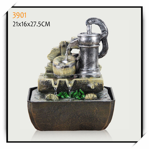 2017 fuentes de agua de mesa polyresin, resina fuente de agua interior, polystone buda mini fuente - Product Image 1
