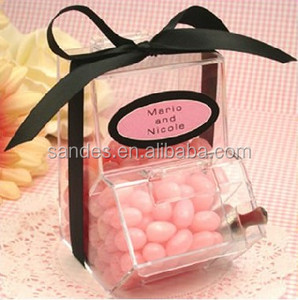 Clear Pink Cheap Custom Plastic Mini Decorative Acrylic Candy Gift Package Box