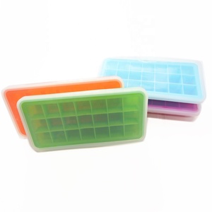 Khuôn Làm Kem Tổ Ong Thân Thiện Với Môi Trường Tùy Chỉnh Khuôn Khay Làm Đá Viên Bằng Silicon Hình Vuông Có Nắp - Product Image 2