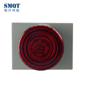 Sirena per corno di allarme da esterno con scatola di metallo con luce lampeggiante rossa - Product Image 4