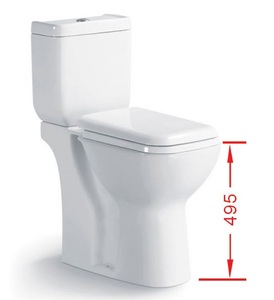 Cadeira do toalete de cerâmica para os idosos Embalagem CE BRANCO Moderno Two Piece Hotel Disabled WC Ivory Gravity Flushing 305mm - Product Image 1