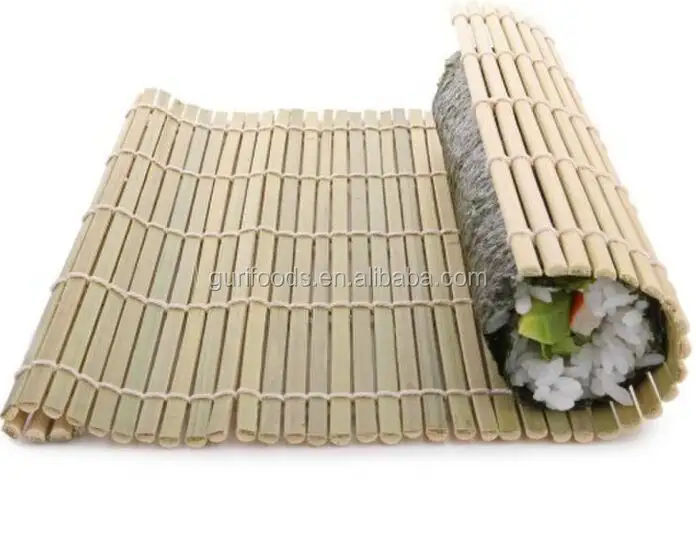 Bamboo Mat Green Color White Color Bamboo Sushi Rolling Mats