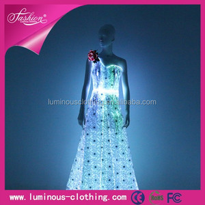 Led glow patrones del vestido de boda libre / envío de alibaba vestido de boda / taobao vestido de boda vestido - Product Image 3