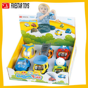 Promotionnel mini bande dessinée de voiture 6 styles voiture de <span class=keywords><strong>police</strong></span> jouet glisser <span class=keywords><strong>camion</strong></span> d'ingénierie jouet - Product Image 1