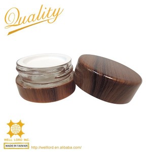 50ml redondo estilo de madera calcomanía impresión tarro de crema de vidrio - Product Image 2
