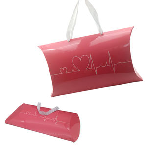 Tùy Chỉnh Bán Buôn Giấy Bao Bì Quà Tặng <span class=keywords><strong>Kraft</strong></span> Gối Hộp - Product Image 2