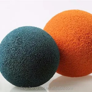 Soft sponge foam rubber ball for pipe cleaning