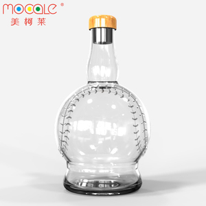 Bóng Chày Loạt 500Ml Squabby Glass Chai Rượu <span class=keywords><strong>Vodka</strong></span> Whiskey Chai - Product Image 6