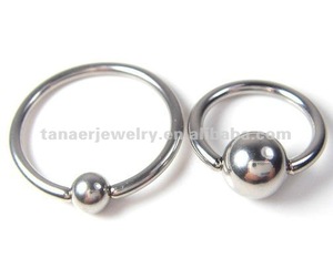 colorido de acero quirúrgico del grano en cautividad con anillo de la joyería piercing bcr - Product Image 4