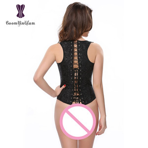 Yüksek kaliteli elastik genişletilmiş brokar Underbust korse bel Cincher şekillendirici kadın yelek XXXXXXL - Product Image 6