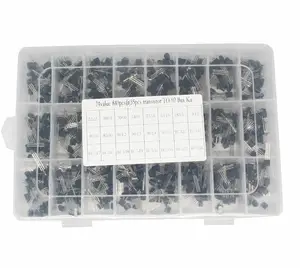 840 pièce/ensemble 24 Valeurs TO-92 Transistor Assortiment Kit BC327 BC337 BC547 transistor 2N2222 3904 3906 C945 PNP/NPN transistors pack