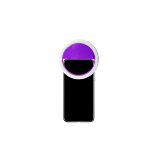 Мини-портативный кольцевой светильник для телефона селфи светодиодный кольцевой светильник с батареей