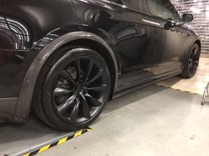 6 pièces/ensemble de garnitures d'ailes de passage de roue en fibre de carbone pour <span class=keywords><strong>Tesla</strong></span> <span class=keywords><strong>Model</strong></span> <span class=keywords><strong>X</strong></span> P90 75D P100 2016-2018 - Product Image 3