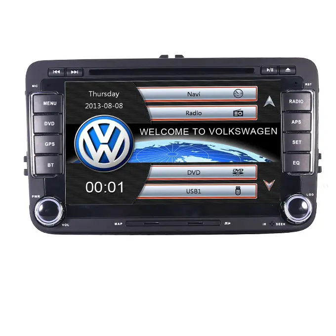 เครื่องเล่น DVD ในรถยนต์ขนาด7นิ้ว,รถ VW Golf Passat Jetta Tiguan Polo MK5พร้อมวิทยุ Bt 3G RDS ควบคุมพวงมาลัย USB SD