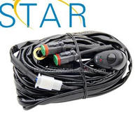 تصنيع مصباح LED مخصص شريط الأسلاك تسخير 40 أمبير تتابع ON-OFF الليزر الروك التبديل الأزرق with12ft 2 الرصاص فيوز