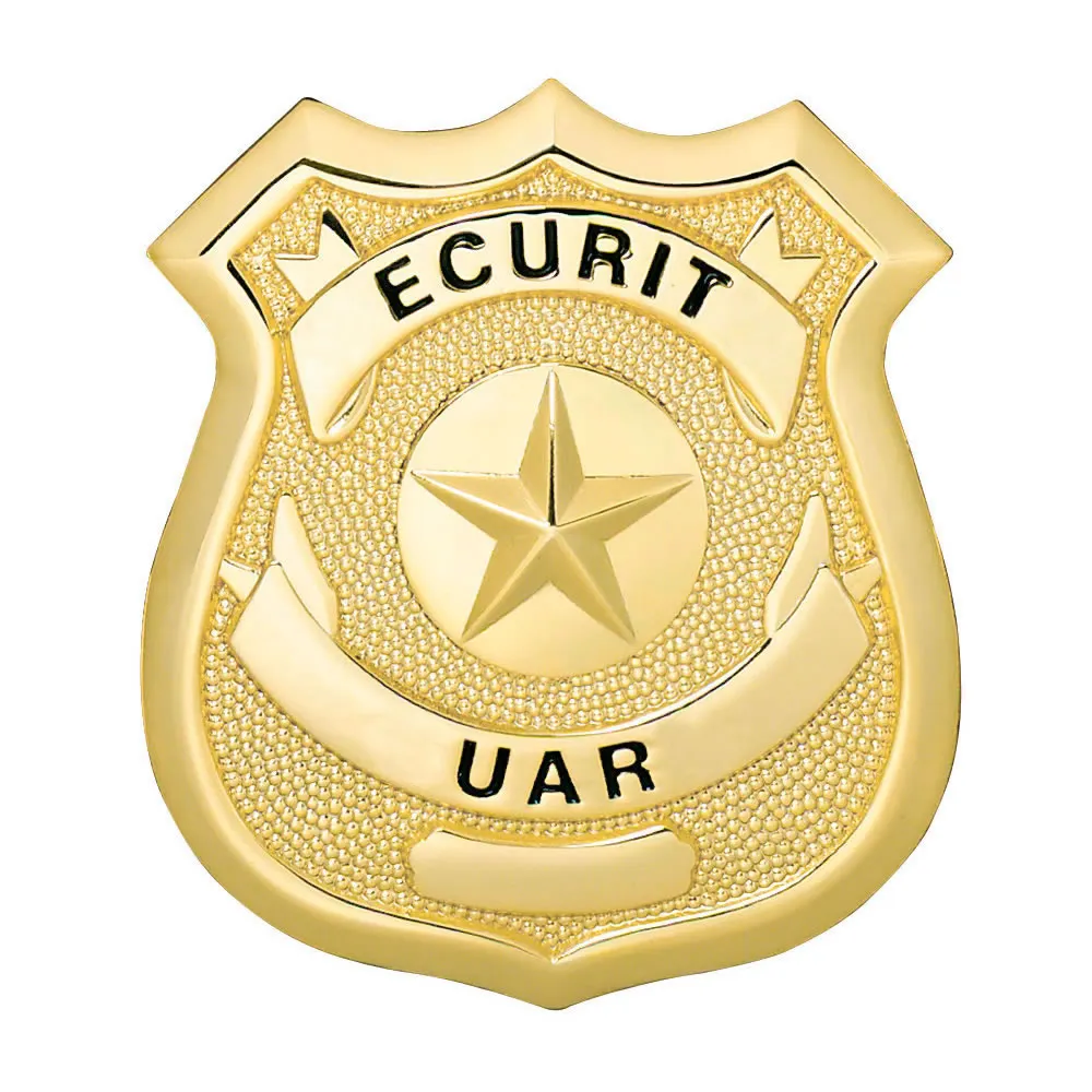 Hard Enamel Pin Custom โรงเรียนโลหะ Uniform Security Badge