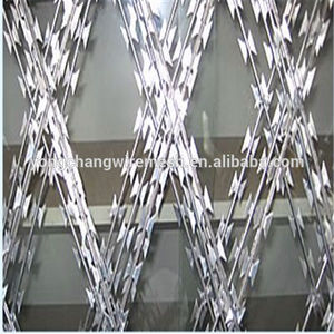 hecho en china de la <span class=keywords><strong>concertina</strong></span> por inmersión en caliente de alambre de púas de la cerca - Product Image 1