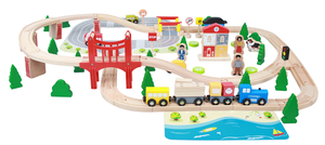 Fengyuan 2016 Đồ Chơi Trẻ Em 115213 30 Cái Đồ Chơi Bằng Gỗ Tàu Hỏa - Product Image 4