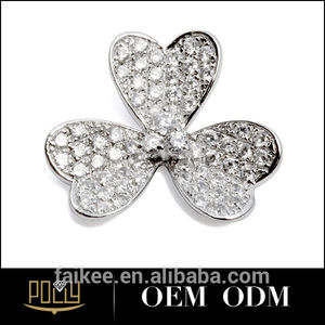 Chaîne en or collier gros bijoux trèfle <span class=keywords><strong>pendentif</strong></span> pour dame - Product Image 3
