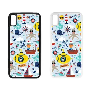 Casing ponsel desain kustom TPU sublimasi 2d + polikarbonat untuk Iphone 15 casing ponsel untuk Iphone 15pro max dropshipping