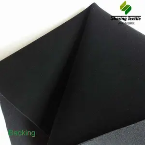 Factory Outlet Synthetic Anti-static Nubuck Puched Brushed Knitted Bonded Leather for Shoes Nubuck Esd PU Leather Fabric