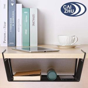 Under <strong>Shelf</strong> <strong>Basket</strong> 2-Pack Under Cabinet Hanging Storage Wire <strong>Basket</strong> Organizer Dish Spice Kitchen Storage Rack - Product Image 4