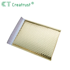 ฟองโฮโลแกรม4X8บรรจุถุงใบปลิว <span class=keywords><strong>Oem</strong></span> Polymailers เมทัลลิคสีทอง Pluriball Mailer ถุงฟองฟอยล์โฮโลแกรมฟอง - Product Image 1