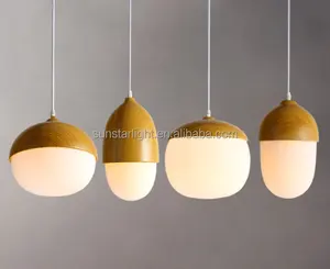 Wholesale Glass Egg Shaped Pendant Lamps Dining Room Lighting