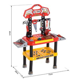 Banc d'atelier <span class=keywords><strong>de</strong></span> construction en plastique ABS réaliste pour enfants, ensemble <span class=keywords><strong>de</strong></span> construction éducatif STEM, établi unisexe - Product Image 2
