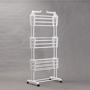 Étendoir à linge en acier inoxydable, pour l'extérieur, avec roues amovibles - Product Image 5