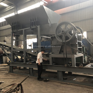 Diesel Pe Backen brecher anlage, mobile Backen brechers tation, Vibrations sieb