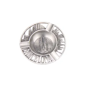 Cenicero de Metal personalizado envejecido LOGOSON, Cenicero decorativo de recuerdos de España y <span class=keywords><strong>Barcelona</strong></span>, logotipo de la Catedral DE LA Sagrada Familia inspirado - Product Image 1