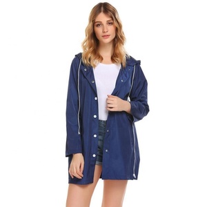Amazon Vendedor Top 2019 Moda Custom Design Poliéster Nylon Tecido de Vinil <span class=keywords><strong>PVC</strong></span> Casaco Poncho capa de Chuva Amarela para As Mulheres - Product Image 5
