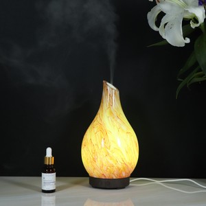 Luxury Marble Glass Essential Oil Diffuser, 100Ml Siêu Âm Dầu Khuếch Tán Với 7 Màu RGB Led Thay Đổi - Product Image 4