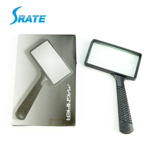 आयताकार हाथ में बड़े पढ़ने आवर्धक कांच 2.5X - Product Image 4