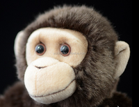 Jouet gorille moekey noir en peluche réaliste/animaux de zoo singe personnalisé jouets en peluche gorille orang-outan personnalisés bon marché