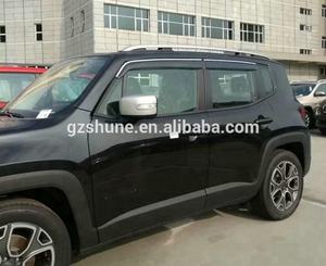 PC Injection fenêtre visière pour Jeep <span class=keywords><strong>RENAGADE</strong></span> 2015 2016 2017 2018 2019 déflecteurs d'évent pare-pluie porte visières accessoires Auto - Product Image 5