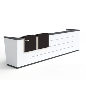 Quảng Châu Nhà Sản Xuất Của Trắng Nhỏ Bàn Tiếp Tân Thanh Lịch Quầy Lễ Tân Đồ Nội Thất Cho Văn Phòng Sử Dụng - Product Image 1