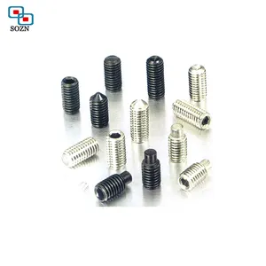 China supplier custom high precision self tapping hex ball point torx aluminium socket set screw with tip point